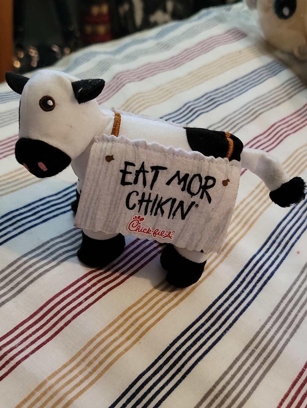 Chick-fil-A Plush Cow Toy "Eat Mor Chikin"